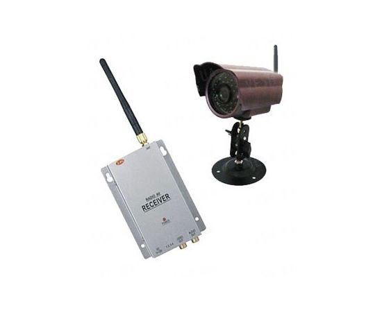 Комплект из беспроводной уличной камеры повышенного разрешения на 2.4 Ghz + приёмник видеосигнала (на выбор), дальностью до 700 метров (модель CRP-58 kit), фото 1