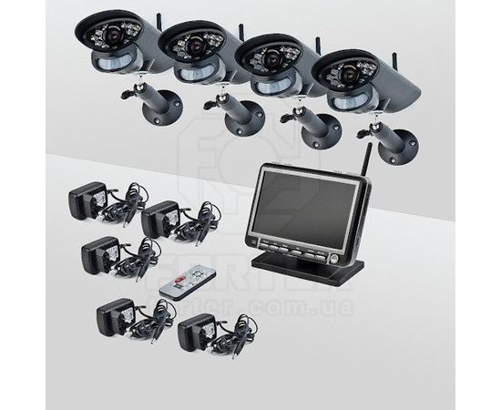 Комплект беспроводного видеонаблюдения Smartwave WDK-S01х4 KIT, фото 1