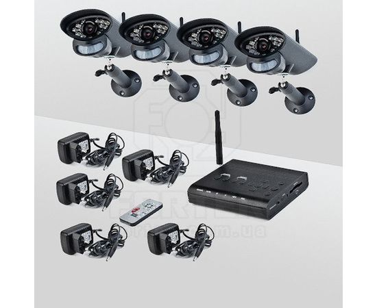 Комплект беспроводного видеонаблюдения Smartwave WDK-S02x4 KIT, фото 1
