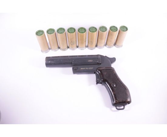 Сигнальный пистолет (ракетница) СПШ-44 Чехия + 9 осветителей, фото 1