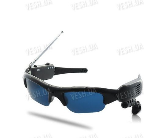 2 х солнцезащитные очки со встроенной рацией с радиусом действия до 500 метров и возможностью одновременной работы до 8 человек, фото 1