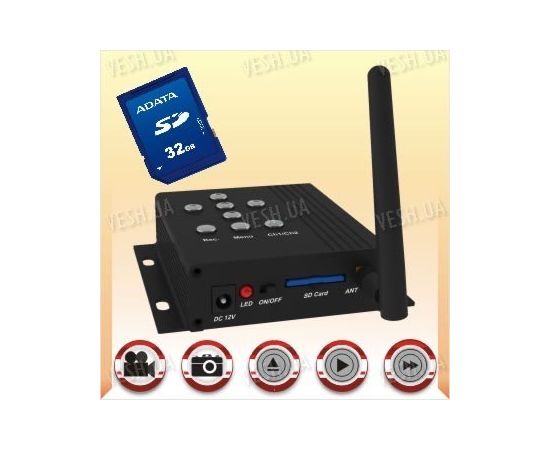 Портативный беспроводный 2.4 Ghz мини видеорегистратор DVR c записью на SD карту памяти до 32 Gb c разрешением 800х600 пикселей (модель DF-DVR-1), фото 1 Портативный беспроводный 2.4 Ghz мини видеорегистратор DVR c записью на SD карту памяти до 32 Gb c разрешением 800х600 пикселей (модель DF-DVR-1), фото 1