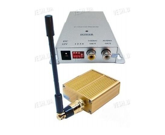 4-х канальный 1.5 W комплект беспроводной передачи видео на частоте 1.2 Ghz на расстояние до 1200 метров (ТХ 1500 А), фото 1