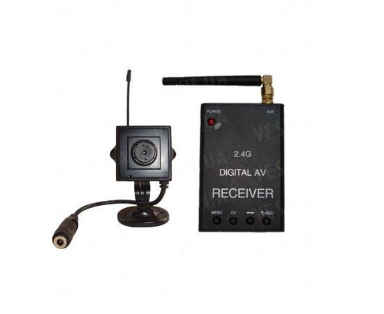 Новый цифровой комплект беспроводного видеонаблюдения 540 TVL для внутренней установки c детектором движения и записью на SD карту памяти, дальностью до 500 метров (модель KENVS B02kit). НЕ ИМЕЕТ АНАЛОГОВ в УКРАИНЕ!!!, фото 1