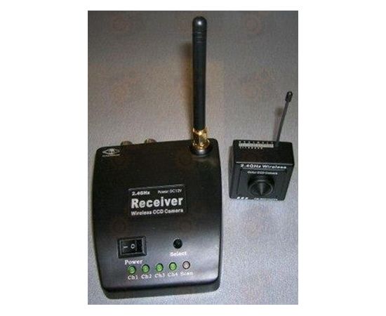 Беспроводный Hi-Res комплект видеонаблюдения камера (Sharp/ Sony) - ресивер (2.4 Ггц), фото 1