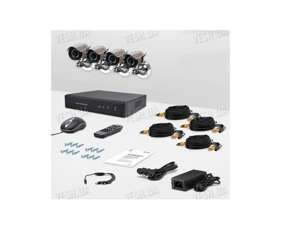 Комплект видеонаблюдения CnM Secure DCK-1004H KIT PRO, фото 1