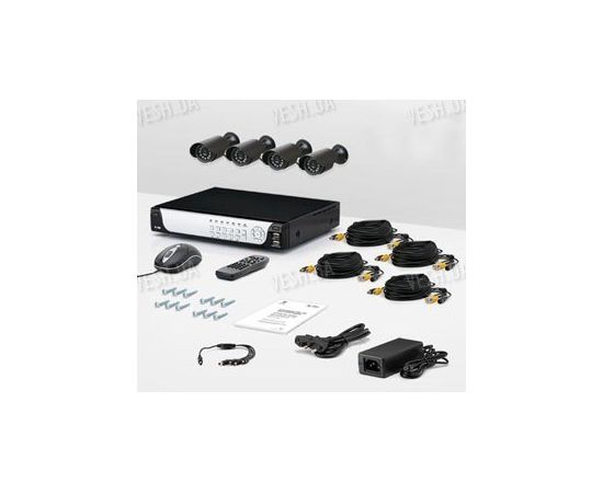 4-х камерный комплект проводного охранного видеонаблюдения CCTV CAM DCK-1002 KIT, фото 1 4-х камерный комплект проводного охранного видеонаблюдения CCTV CAM DCK-1002 KIT, фото 1