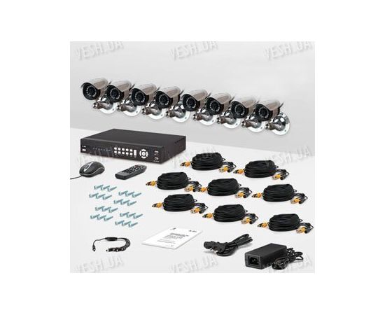8-ми камерный комплект видеонаблюдения CnM Secure DCK-1003H KIT PRO, фото 1