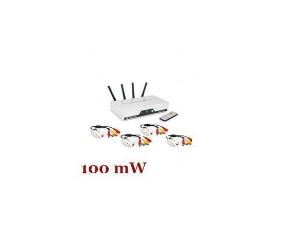 Четырёхканальный 2.4 Ghz 100 mW комплект беспроводной передачи видео сигнала на расстояние до 250 метров для преобразования проводных камер в беcпроводные ( мод. WRC816-4CH), фото 1 Четырёхканальный 2.4 Ghz 100 mW комплект беспроводной передачи видео сигнала на расстояние до 250 метров для преобразования проводных камер в беcпроводные ( мод. WRC816-4CH), фото 1