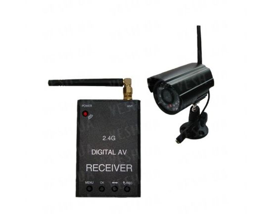 Новый цифровой комплект беспроводного видеонаблюдения 540 TVL с дальностью до 500 метров с детектором движения и записью в REALTIME на SD карту памяти (модель KENVS B01kit). НЕ ИМЕЕТ АНАЛОГОВ в УКРАИНЕ!!!, фото 1