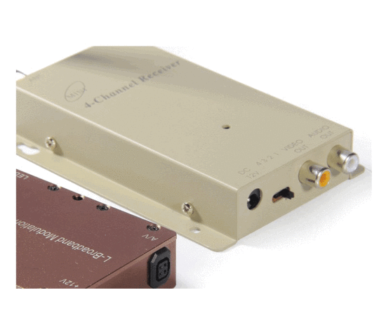 Мощный 4-х канальный 6 W комплект беспроводной передачи видео на частоте 1.2 Ghz/6000mw + приемник Long Distance Telemetry Set, фото 1