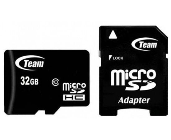 Карта памяти Team MicroSDHC 32GB Class 10 + adapter, фото 1