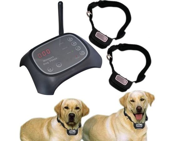 Беспроводной электронный забор для собак Wireless Dog Fence WDF-200 с 2-мя ошейниками, фото 1