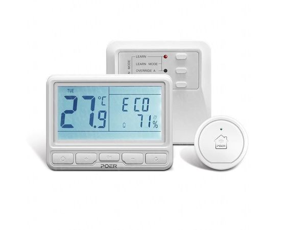Беспроводной термостат с wifi терморегулятором для котла и теплого пола Poer PTC11, фото 1 Беспроводной термостат с wifi терморегулятором для котла и теплого пола Poer PTC11, фото 1