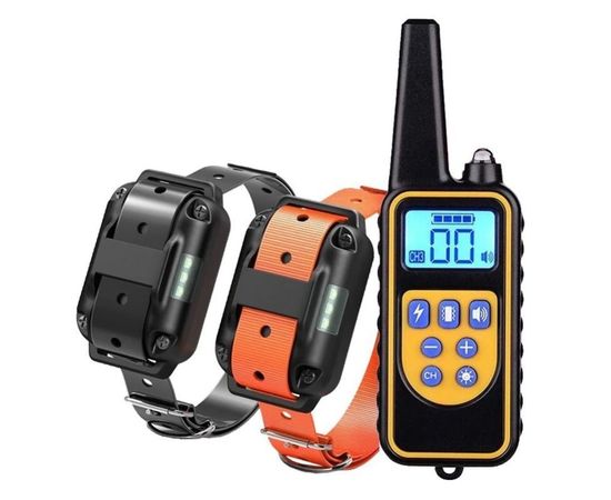 Электроошейник для собак дрессировочный Pet DTC-800 с 2-мя ошейниками для 2-х собак, фото 1