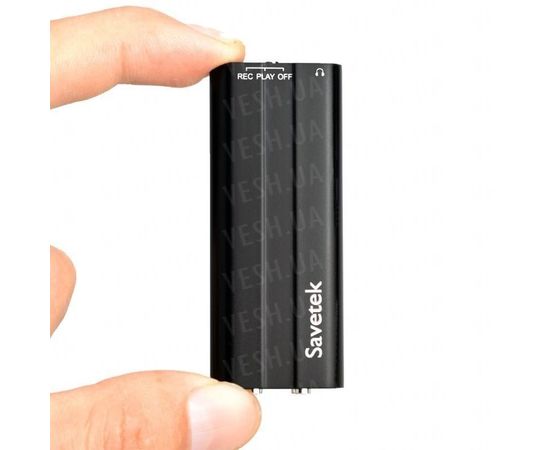 Мини диктофон с активацией голосом Savetek 600, 8 Гб, Mp3, VOX, 50 часов записи, фото 1