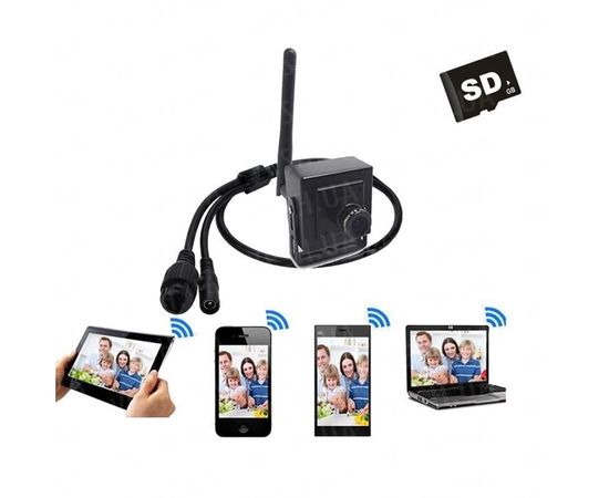 Мини камера wifi IP для Android &amp; Iphone смартфонов Heanworld HA-101W, Onvif, 2 Мп, P2P, FullHD 1080P, фото 1