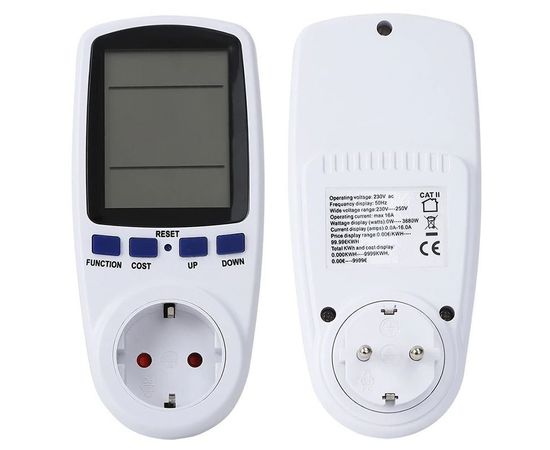 Розетка со счетчиком электроэнергии энергометр ваттметр бытовой Intertek BE009, фото 1 Розетка со счетчиком электроэнергии энергометр ваттметр бытовой Intertek BE009, фото 1