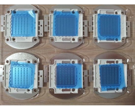 Светодиодные лампы УФ 395-405nm (UV LED 10 Вт/30 Вт/40 Вт/50 Вт), фото 1