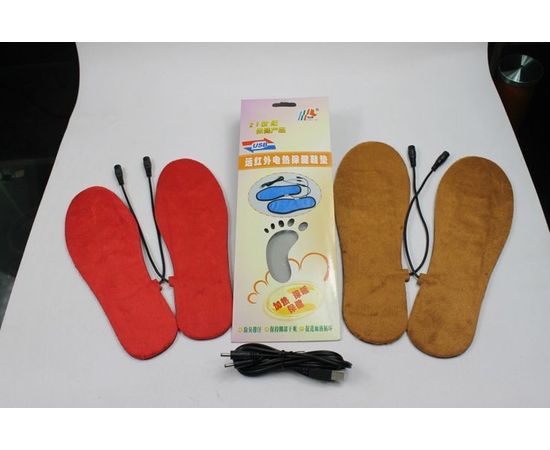 USB стельки с подогревом 39-44 размер (красные), фото 1