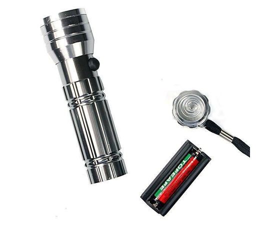 Ультрафиолетовый фонарь Silver 3 в 1 15-LED с лазерной указкой, фото 1