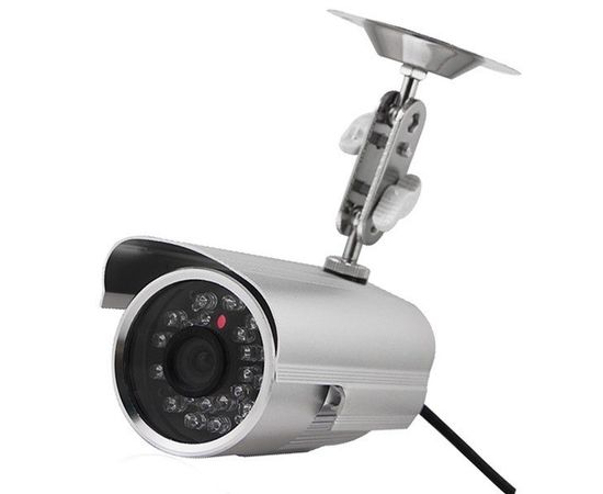 Влагозащищённая ночная камера с ИК подсветкой для наружной установки с встроенным DVR и записью на SD карту., фото 1