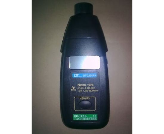Цифровой лазерный тахометр DT-2234A+, фото 1