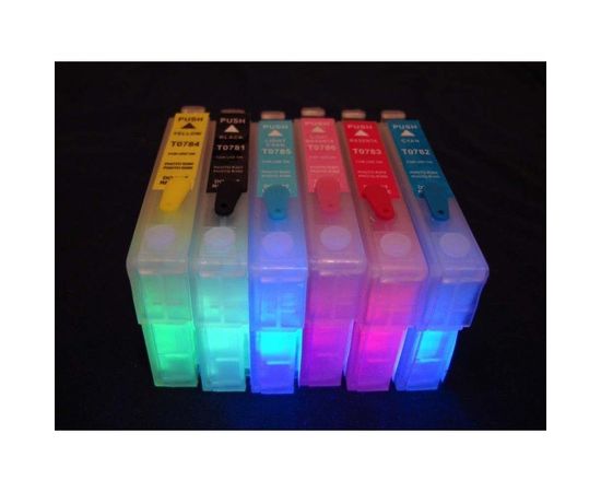 Картридж EPSON T078 с невидимыми чернилами УФ UV (светятся в ультрафиолете), фото 1 Картридж EPSON T078 с невидимыми чернилами УФ UV (светятся в ультрафиолете), фото 1