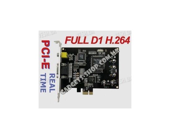 8-ми канальная FULL D1 H.264 компьютерная PCI-E плата видеозахвата для CCTV камер + 4 звуковых канала + ТВ выход (100 fps), фото 1
