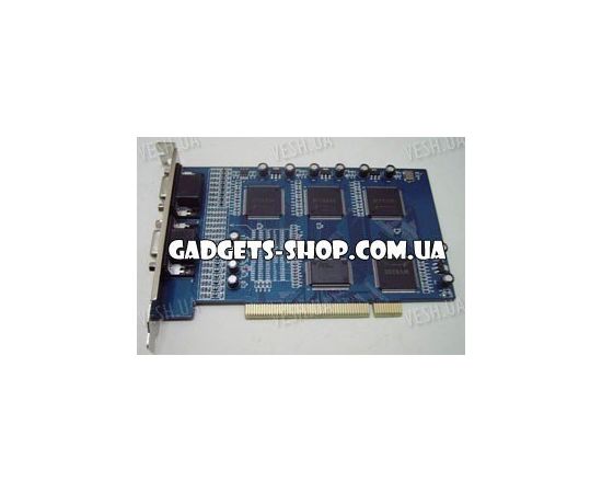 16-ти канальная H.264 компьютерная PCI плата видеозахвата для CCTV камер + 8 звуковых каналов + ТВ выход (400 fps), фото 1 16-ти канальная H.264 компьютерная PCI плата видеозахвата для CCTV камер + 8 звуковых каналов + ТВ выход (400 fps), фото 1