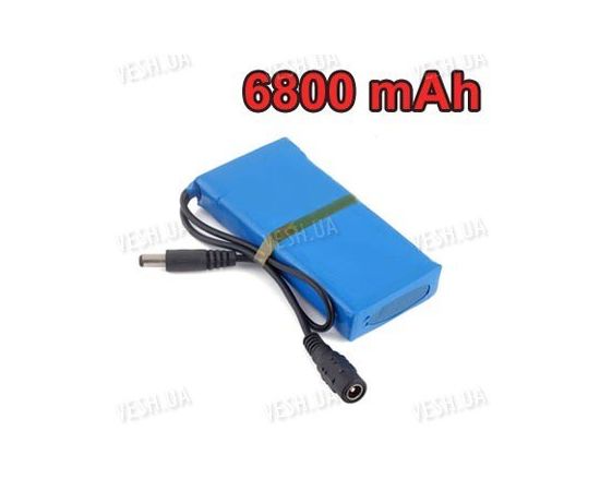 12V литий-полимерный перезаряжаемый аккумулятор 6800 mAh для автономного питания CCTV камер видеонаблюдения (1), фото 1 12V литий-полимерный перезаряжаемый аккумулятор 6800 mAh для автономного питания CCTV камер видеонаблюдения (1), фото 1