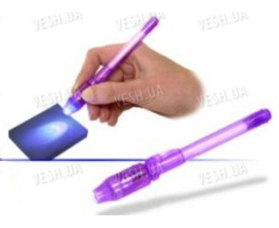 Шпионская ручка с невидимыми чернилами и ультрафиолетовой подсветкой, фото 1