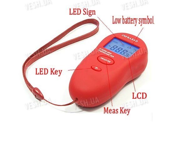 Портативный инфракрасный бесконтактный LCD цифровой термометр (модель DT-8260), фото 1 Портативный инфракрасный бесконтактный LCD цифровой термометр (модель DT-8260), фото 1