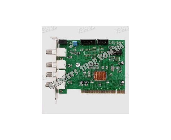 4-х канальная MPEG 4 компьютерная PCI плата видеозахвата для CCTV камер с 1 звуковым каналом (25 fps), фото 1 4-х канальная MPEG 4 компьютерная PCI плата видеозахвата для CCTV камер с 1 звуковым каналом (25 fps), фото 1