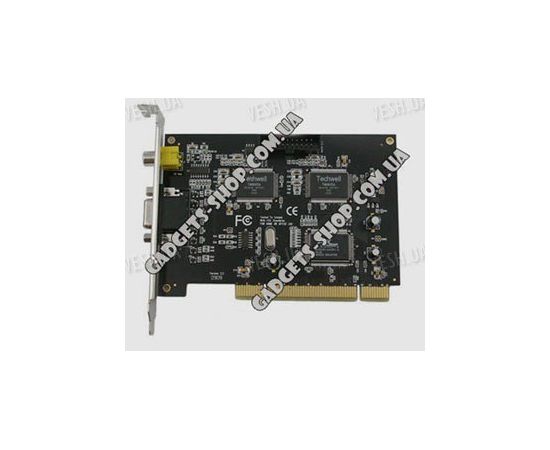 4-х канальная H.264 компьютерная PCI плата видеозахвата для CCTV камер + 2 звуковых канала + ТВ выход (50 fps), фото 1