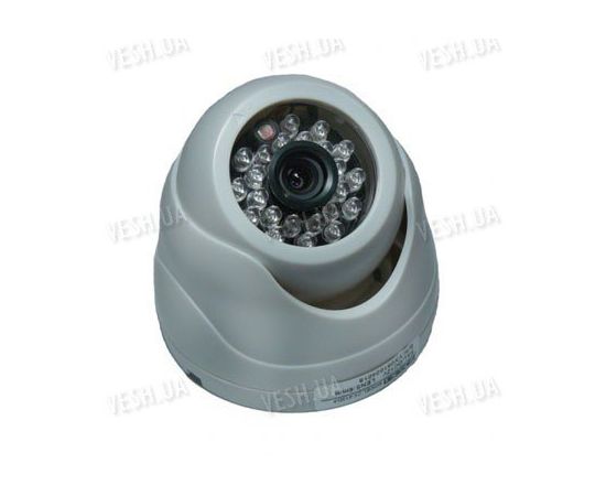 Черно-белая купольная видеокамера c 3D креплением и ИК подсветкой 1/3 SONY, 420 TVL, (модель 412 D/2), фото 1