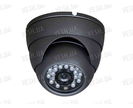 Наружная купольная  CCTV цветная охранная камера видеонаблюдения LG 1/3, 420TVL, 0,1 LUX, ИK до 20 метров  (модель NIRD3), фото 1