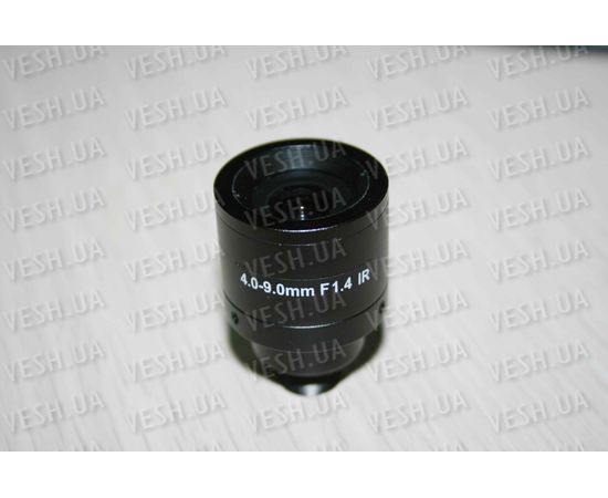 Варифокальный SC объектив для охранных камер видеонаблюдения f=4-9 мм, угол обзора 65-29 °, фото 1