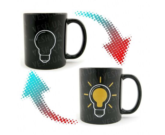 Товар распродан - Чашка хамелеон Лампочка - Чашки, фото 1