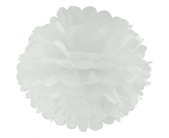 Товар распродан - Декор бумажные Помпоны 40 см белый 0018 - Аксессуары для праздника, фото 1 Товар распродан - Декор бумажные Помпоны 40 см белый 0018 - Аксессуары для праздника, фото 1
