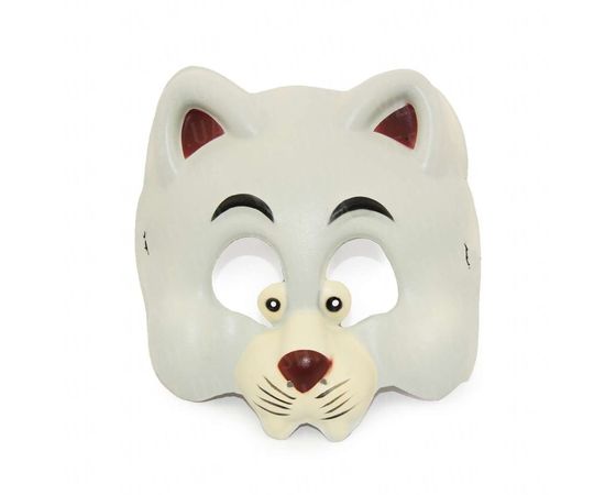 Товар распродан - Маска виниловая детская Кот серый - Карнавальные маски, фото 1