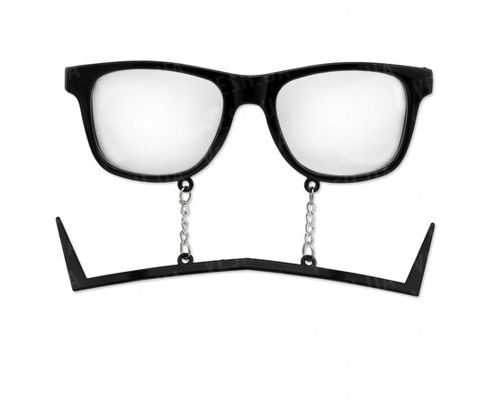 Товар распродан - Очки с усами Аристократ - Карнавальные аксессуары, фото 1