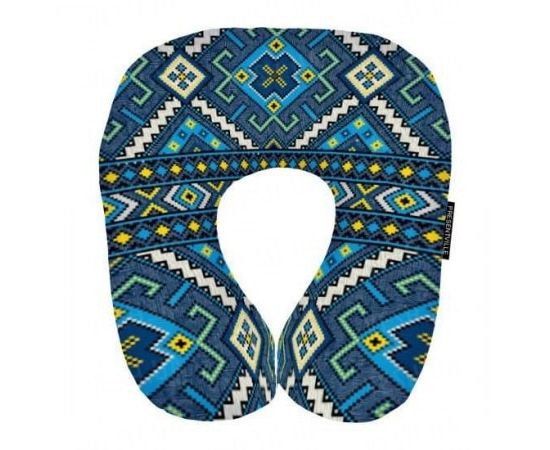 Товар распродан - Подушка для путешествий Этно синяя UKR004 - Подушки, фото 1