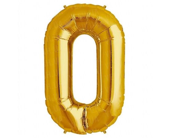 Товар распродан - Шарик Цифра золото 80 см 0 - Шары воздушные, фото 1