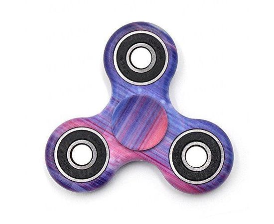 Товар распродан - Спиннер с принтами с подшипниками. Космический фиолетовый - Волчки спиннеры, фото 1
