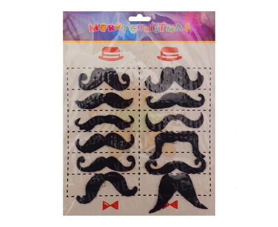 Товар распродан - Усы накладные набор Party уп. 12 шт - Карнавальные аксессуары, фото 1 Товар распродан - Усы накладные набор Party уп. 12 шт - Карнавальные аксессуары, фото 1