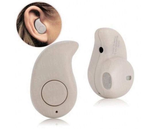 Маленькая миниатюрная микро bluetooth гарнитура - микронаушник Heonyirry S530, телесного цвета, фото 1