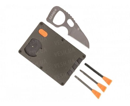 Мультитул Gerber Bear Grylls Card Tool, блистер, 31-002601 : -Товары для выживания, фото 1