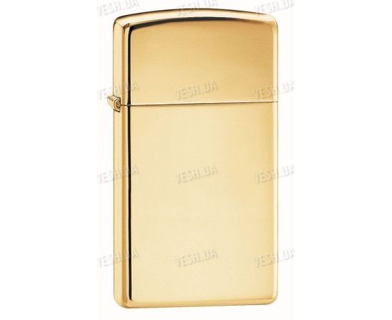 1654B Зажигалка бензиновая SLIM HIGH POLISH BRASS, фото 1