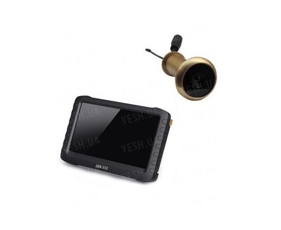 Беспроводый комплект для входной двери из видеоглазка на 5.8 Ghz + беспроводный приёмник видеосигнала на 5.8 Ghz с LCD экраном (модель TE-50W kit), фото 1